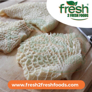 Cow Tripe Shaki Black Unwashed